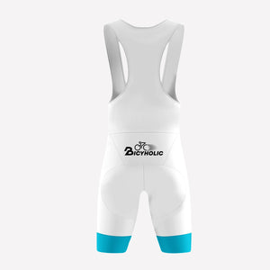 Men's White Sigma Racing Style Custom Cycling Bib