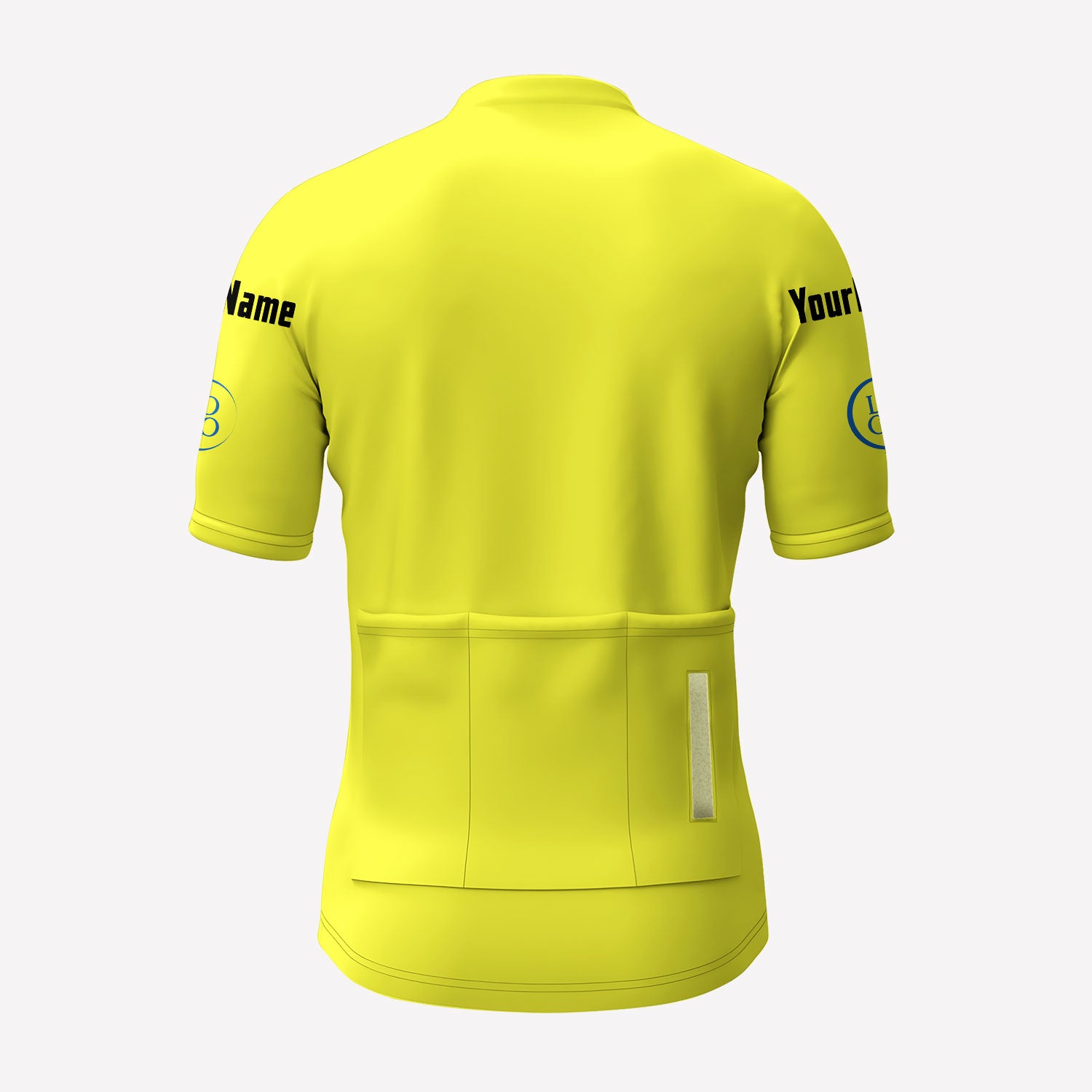 Men's Yellow Sigma Racing Style Custom Cycling Jersey