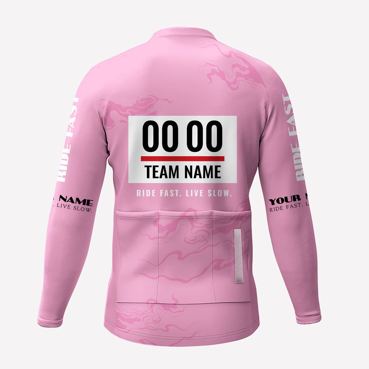 Men's Pink Race Custom Cycling Jersey