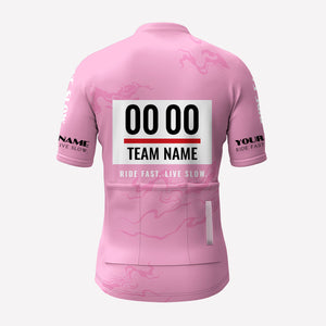 Men's Pink Race Custom Cycling Jersey