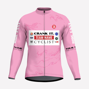 Men's Pink Race Custom Cycling Jersey