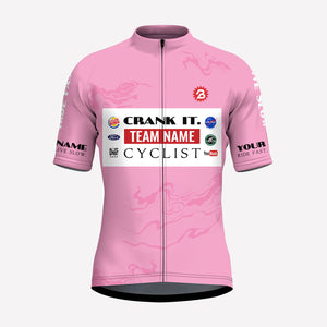 Men's Pink Race Custom Cycling Jersey