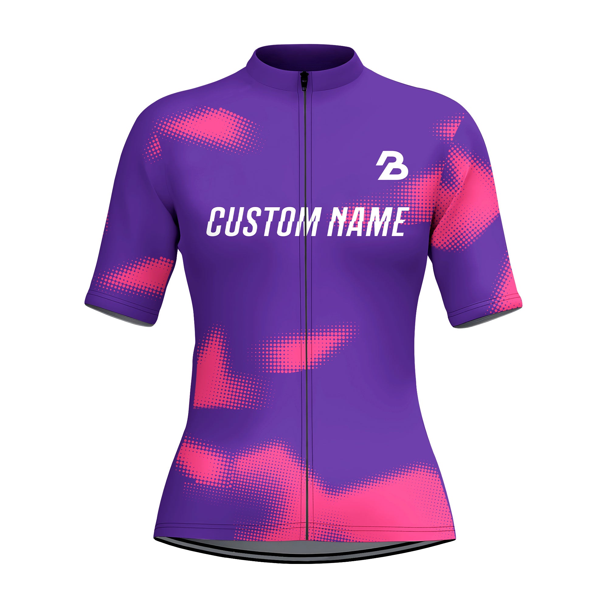 Women's Futuristic Bicyholic Style Custom Cycling Jersey V4