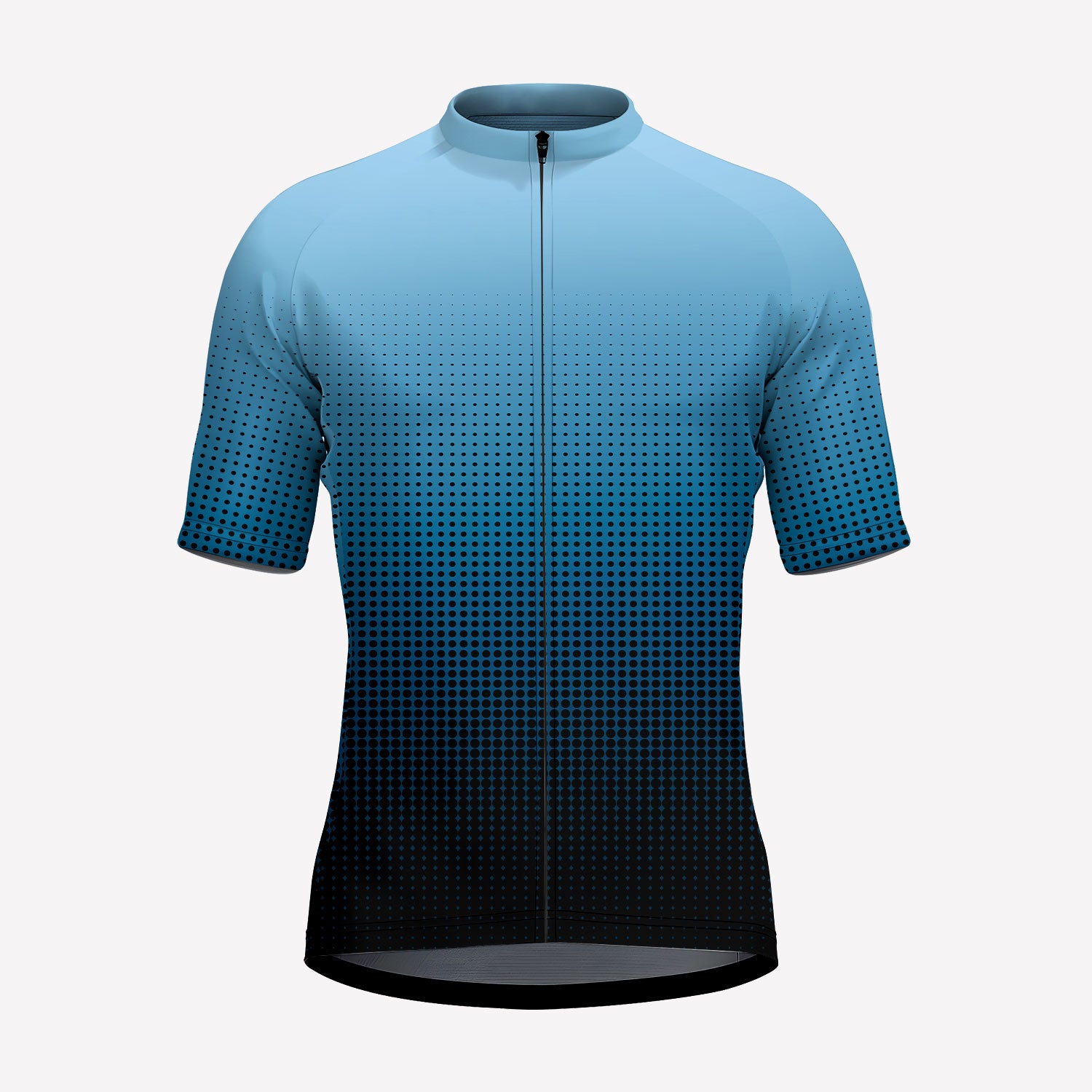 Men's Blue Gradient Cycling Jersey