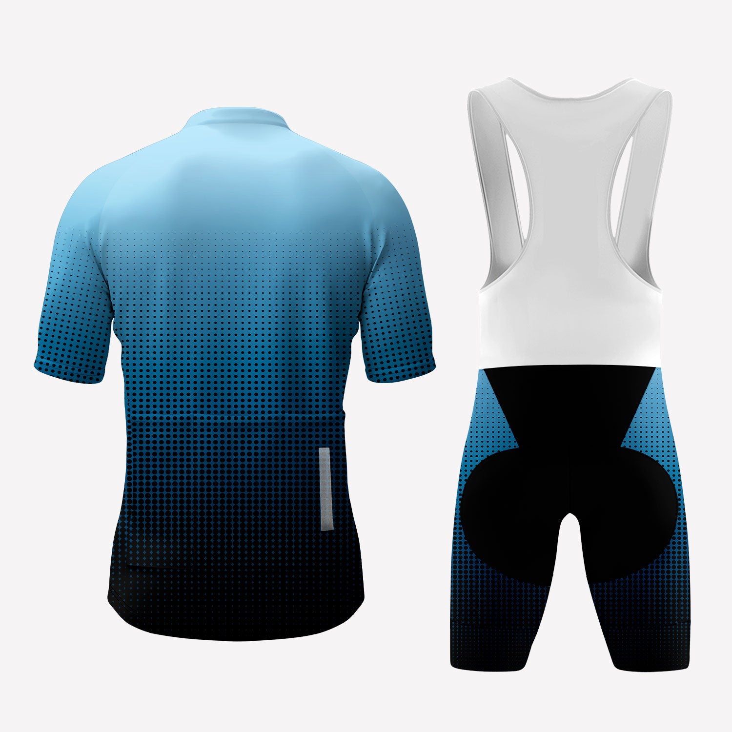 Men's Blue Gradient Cycling Kit