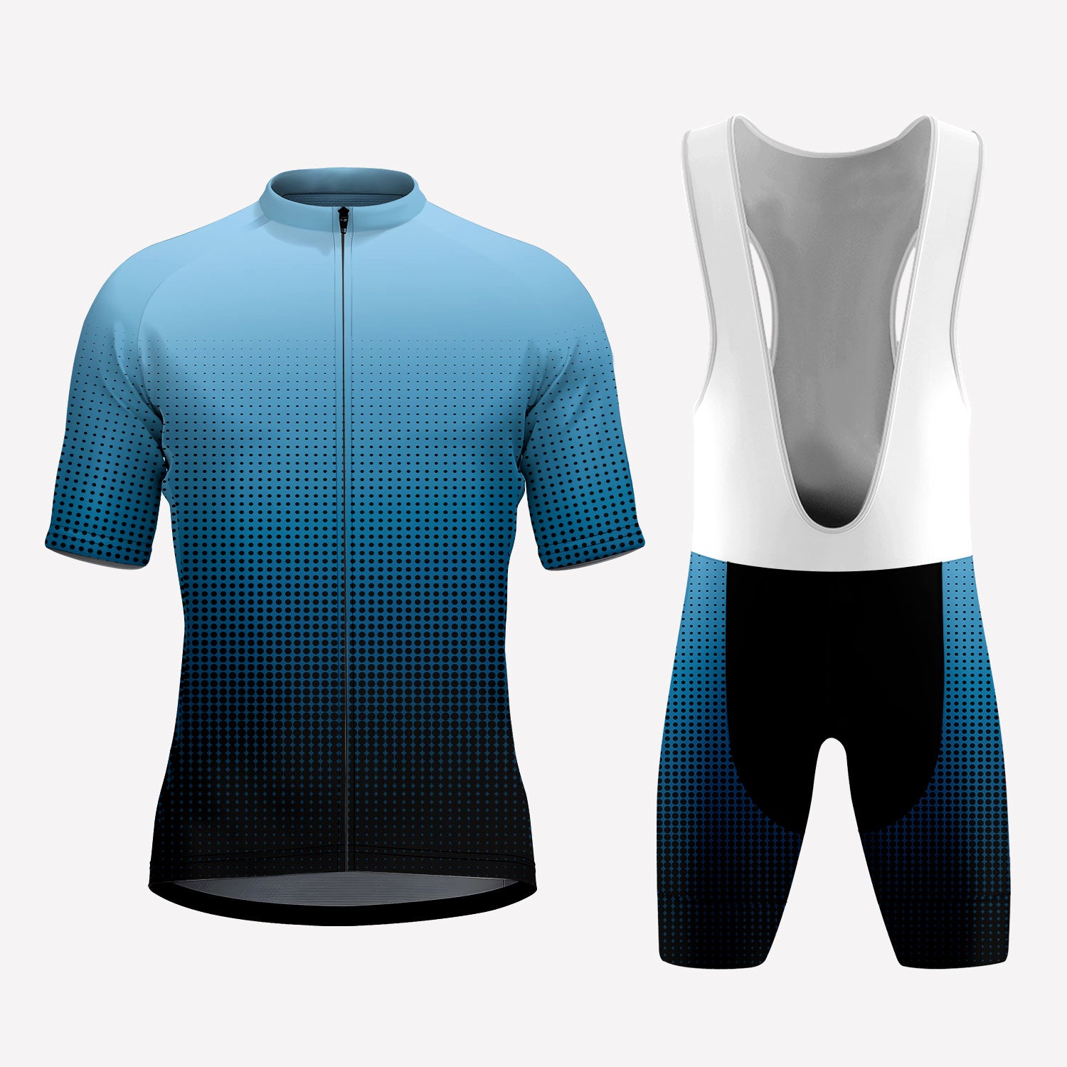 Men's Blue Gradient Cycling Kit