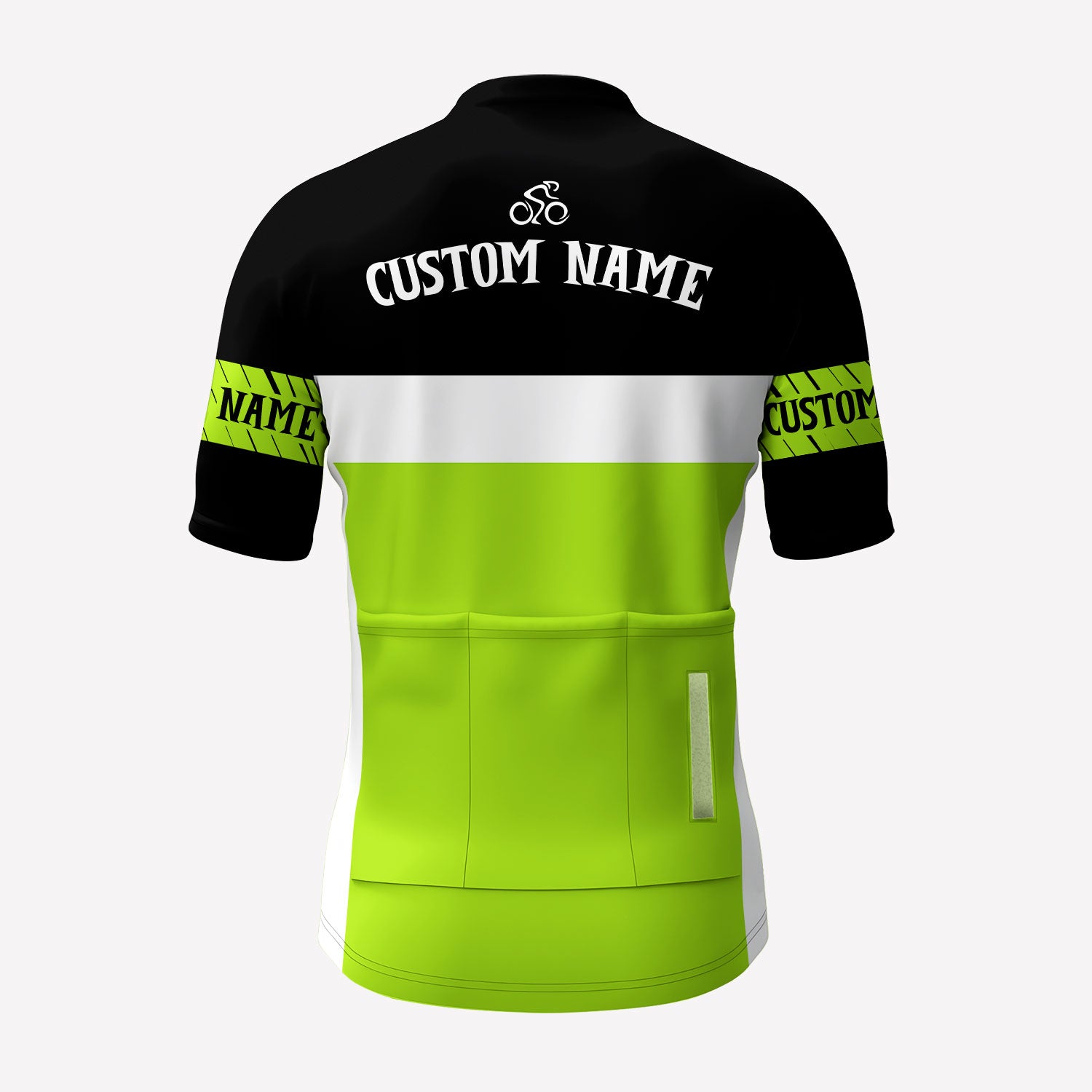 Men's Neon Green Custom Cycling Jersey