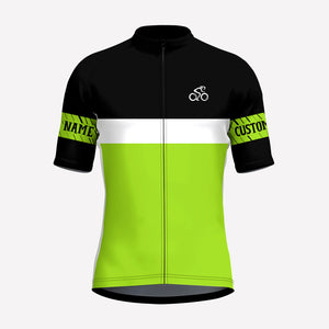 Men's Neon Green Custom Cycling Jersey