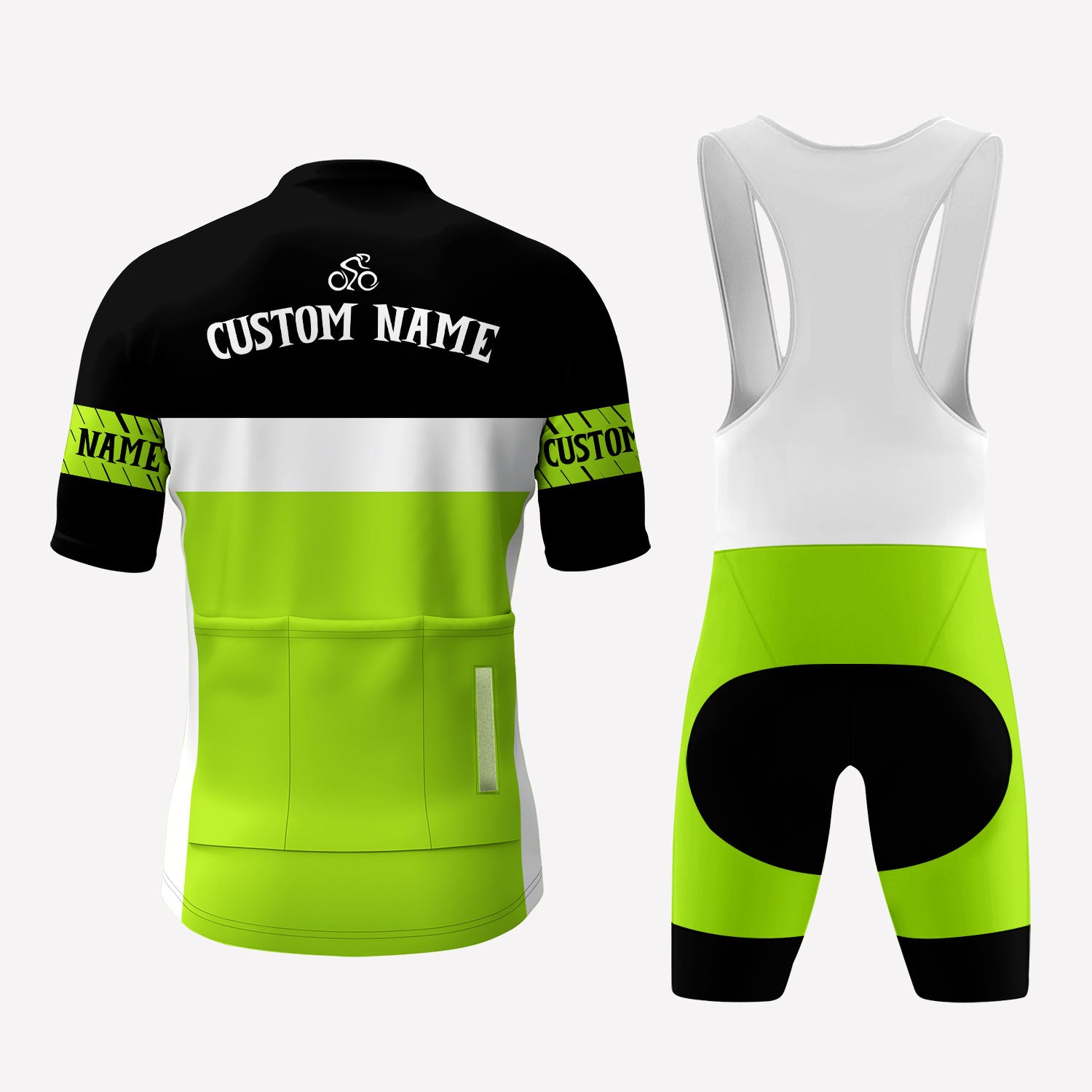 Men's Neon Green Custom Cycling Kit