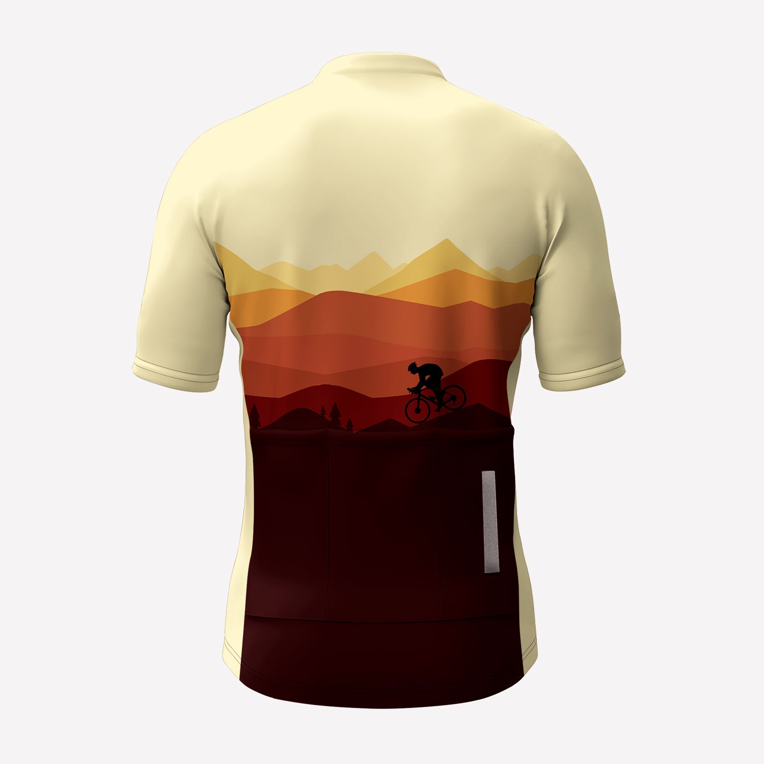 Men's Sunset Cyclist Cycling Jersey