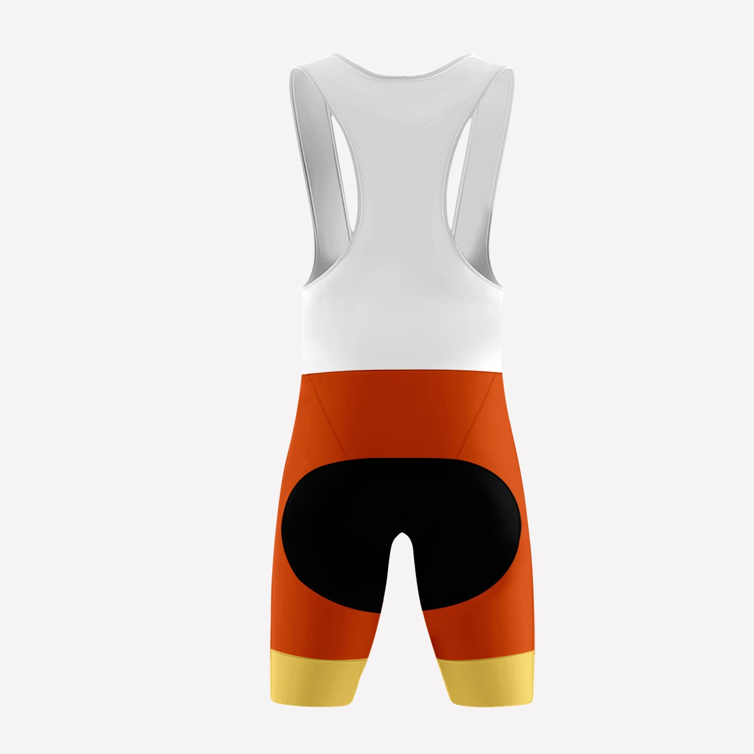 Men's Orange Retro Custom Cycling Bib