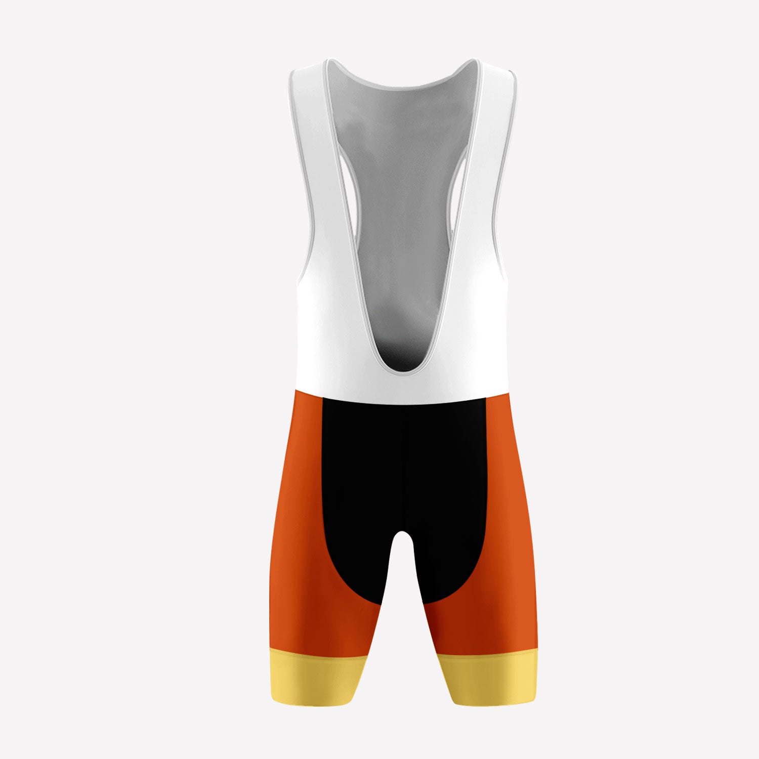 Men's Orange Retro Custom Cycling Bib