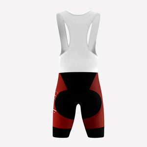 Men's Red Enjoy Cycling Custom Cycling Bib