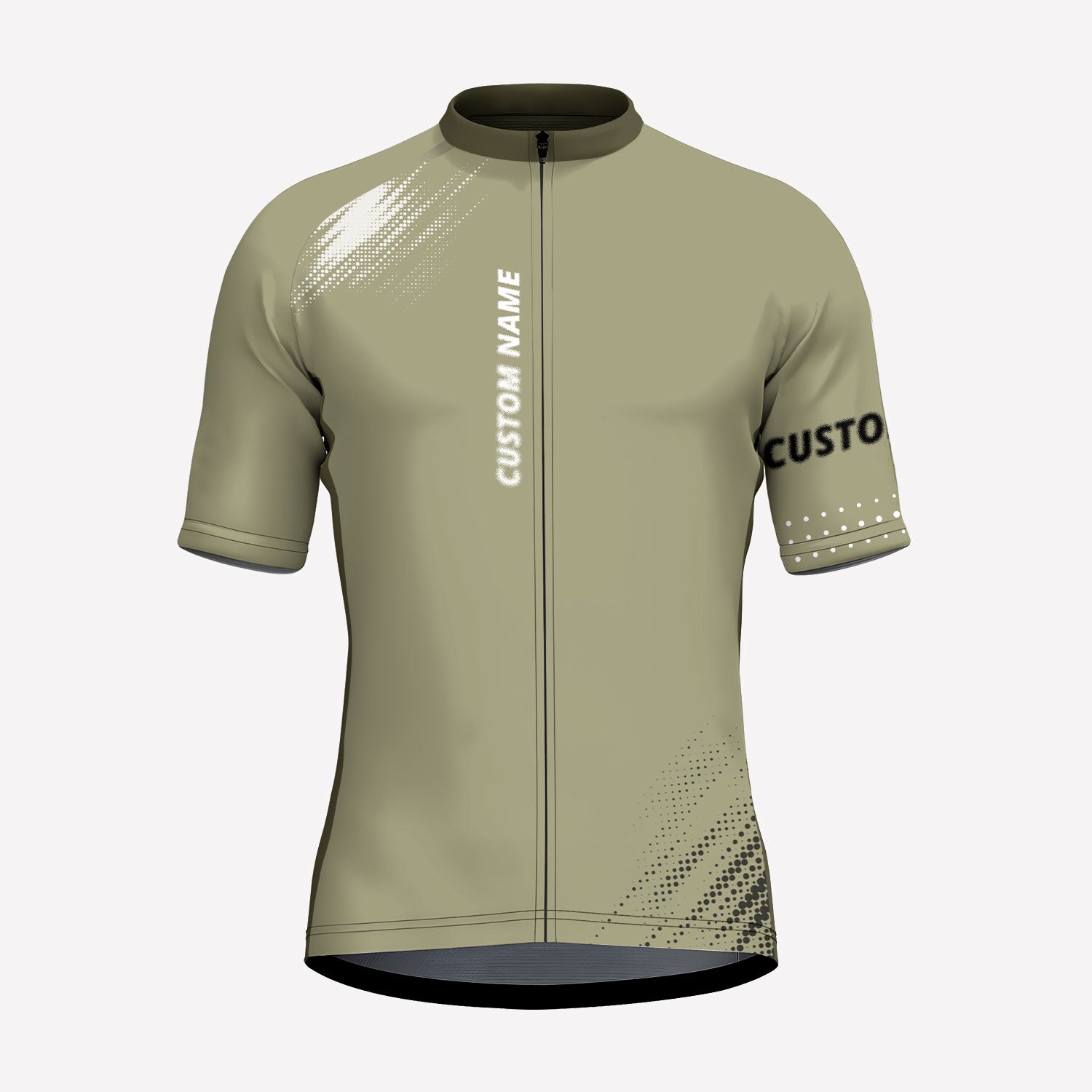 Men's Green Olive Custom Cycling Jersey