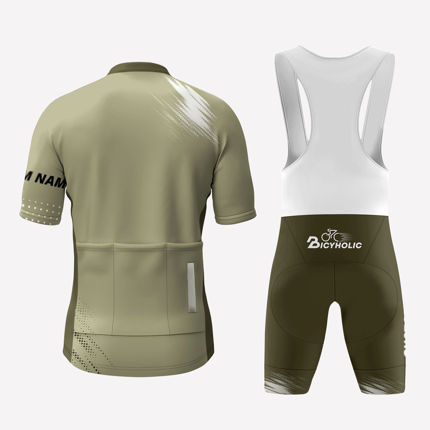 Men's Green Olive Custom Cycling Kit