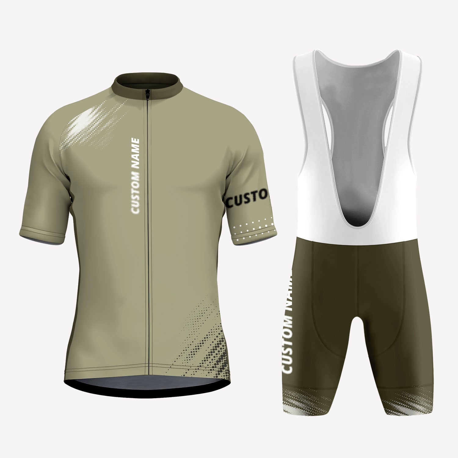 Men's Green Olive Custom Cycling Kit