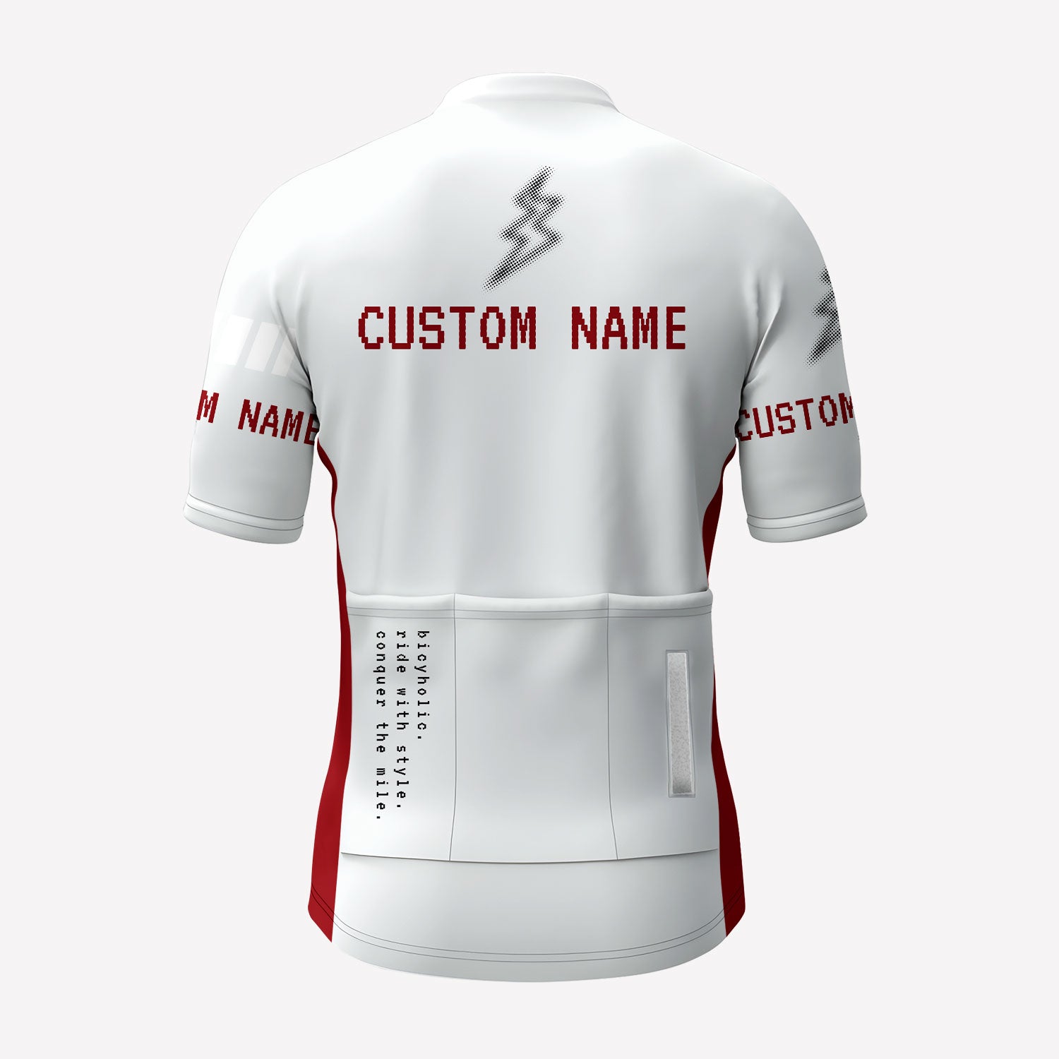 Men's Futuristic Bicyholic Style Custom Cycling Jerrsey V1