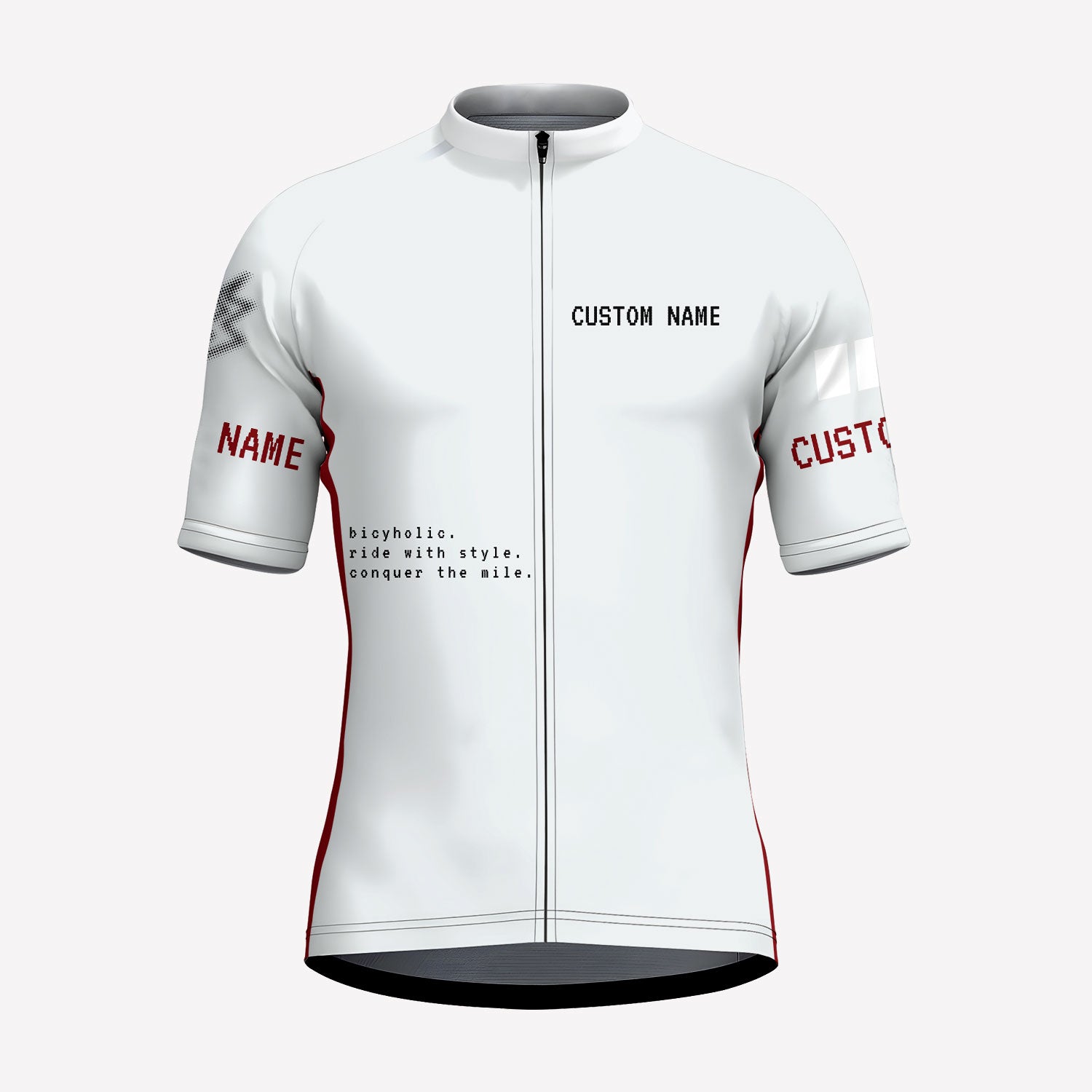 Men's Futuristic Bicyholic Style Custom Cycling Jerrsey V1