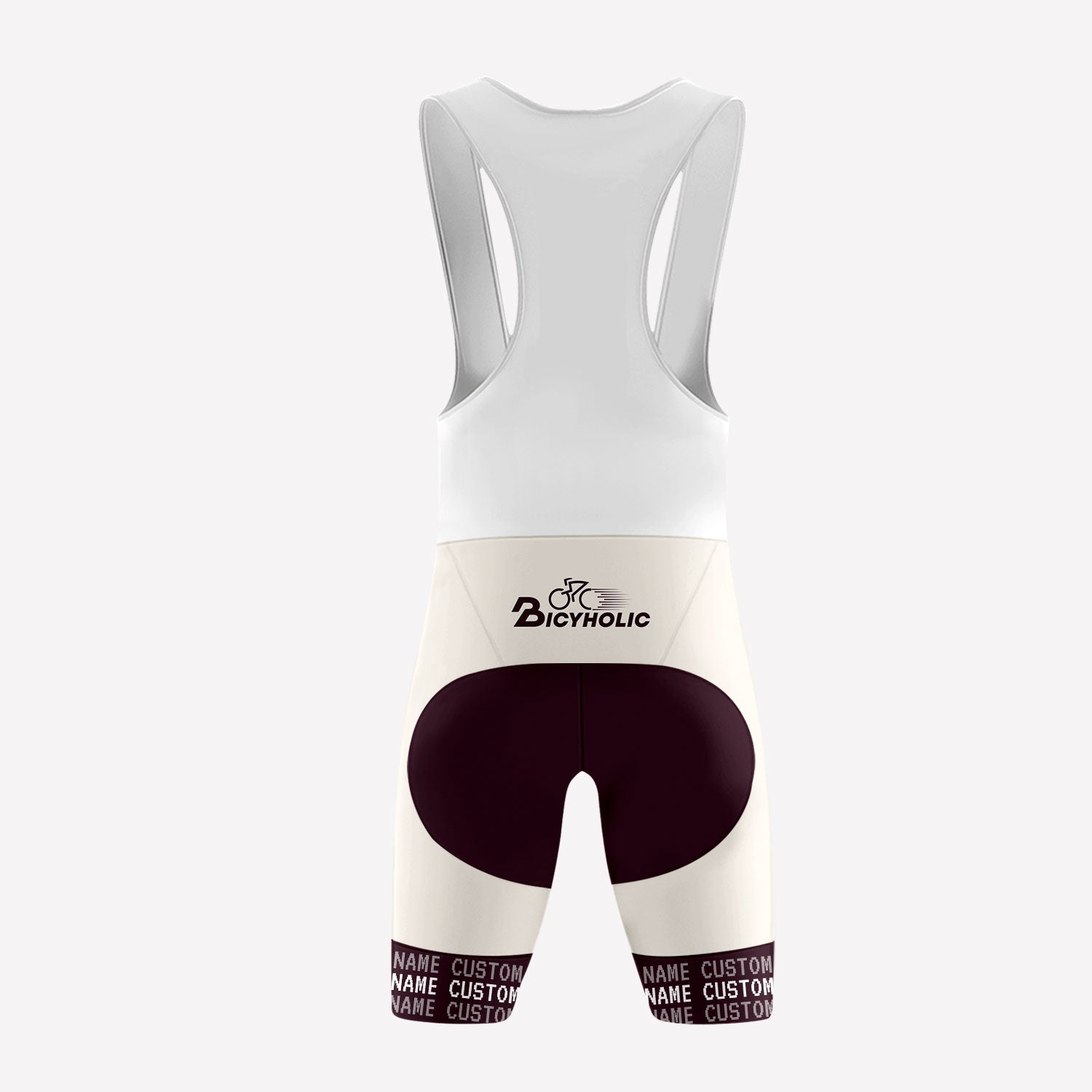 Men's Retro Minimalist Bicyholic Style Custom Cycling Bib