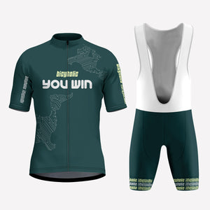Men's Green You Win Custom Cycling Kit