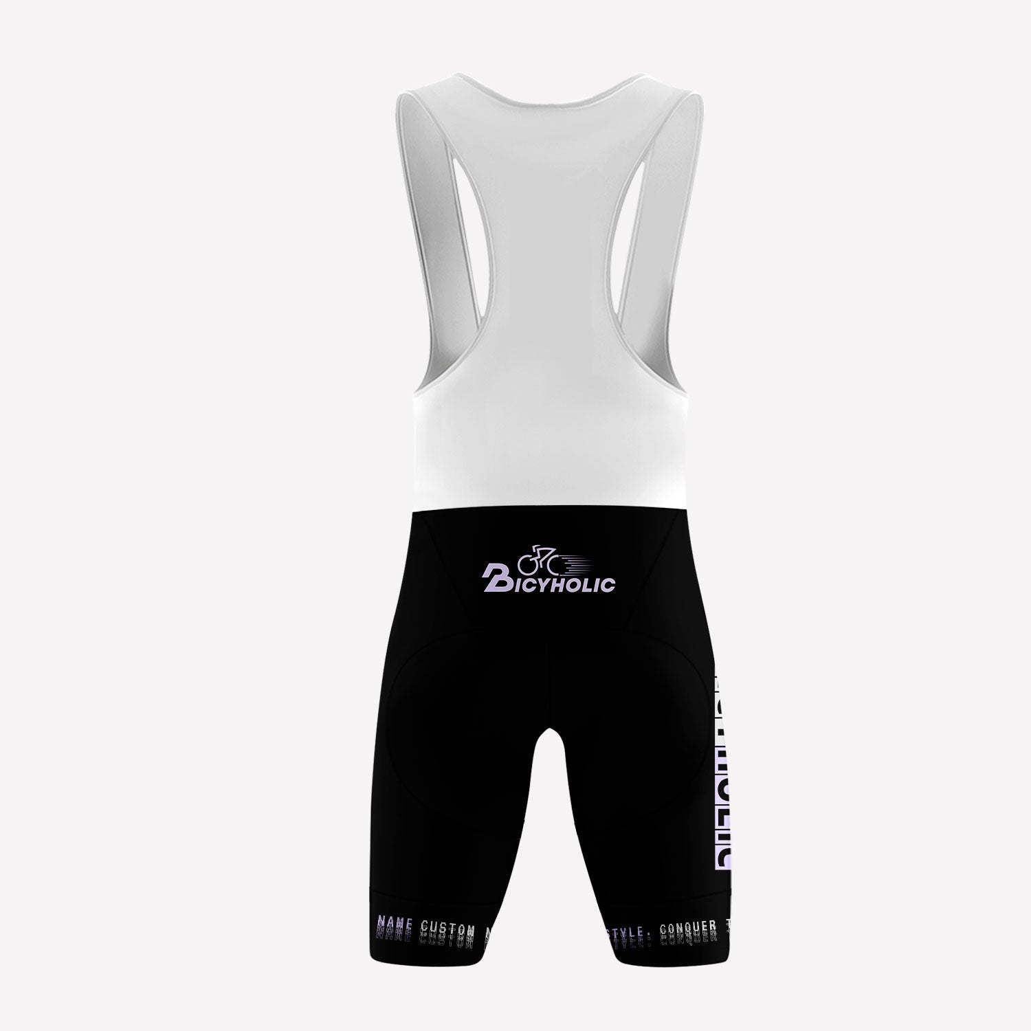 Men's Futuristic Bicyholic Style Custom Cycling Bib V3
