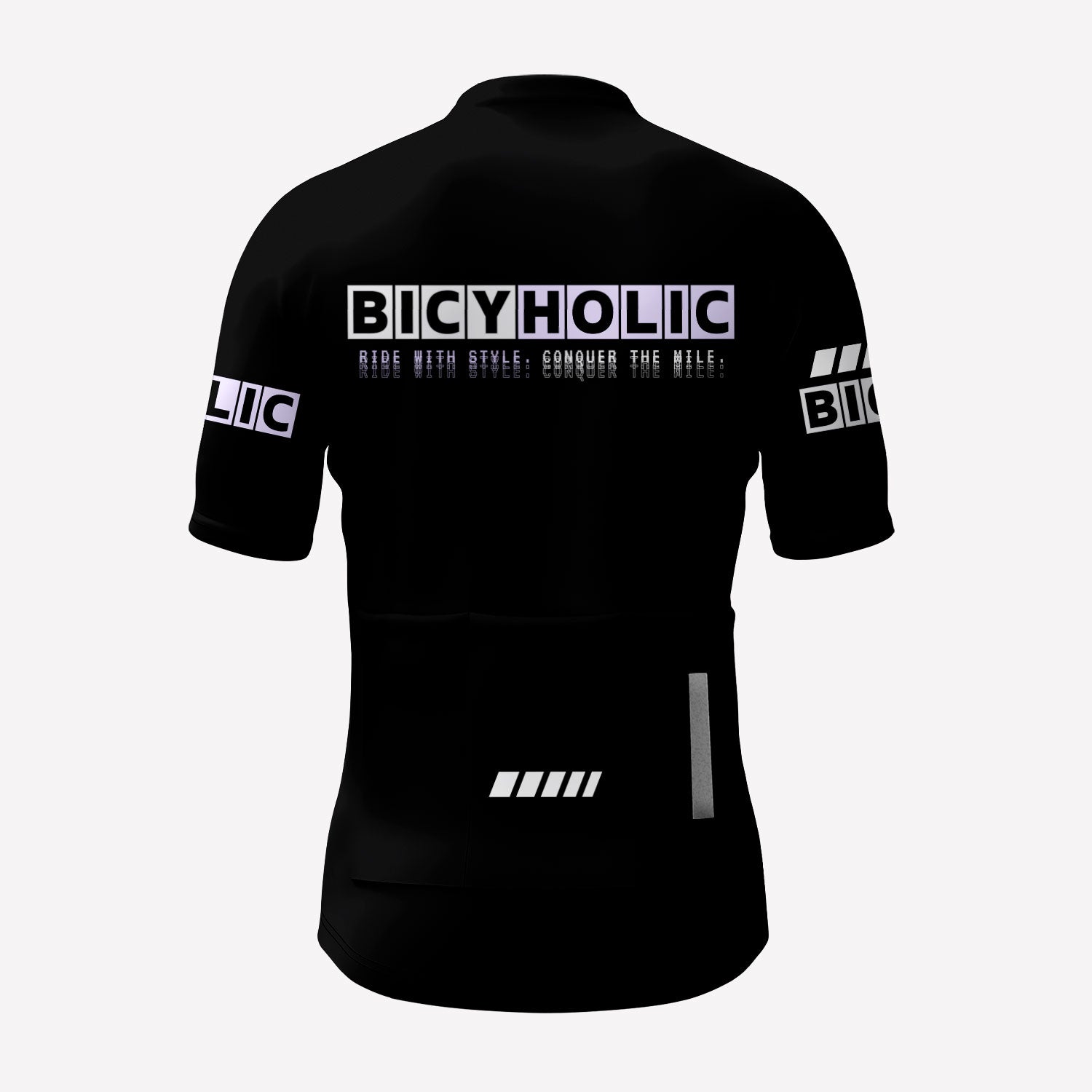 Men's Futuristic Bicyholic Style Custom Cycling Jersey V3