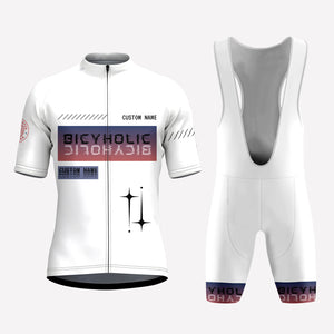 Men's Futuristic Bicyholic Style Custom Cycling Kit V3