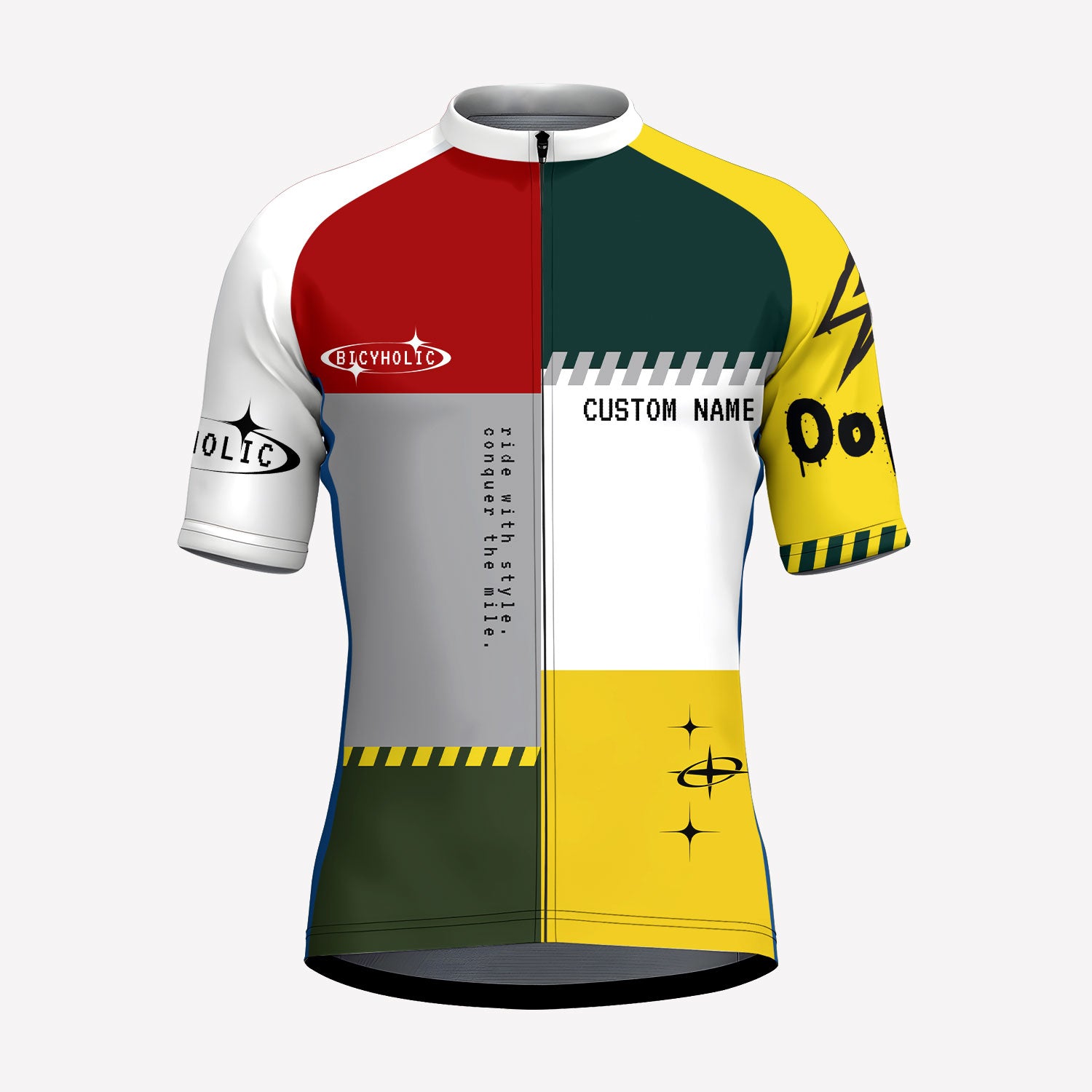 Men’s Retro Bicyholic Custom Cycling Jersey