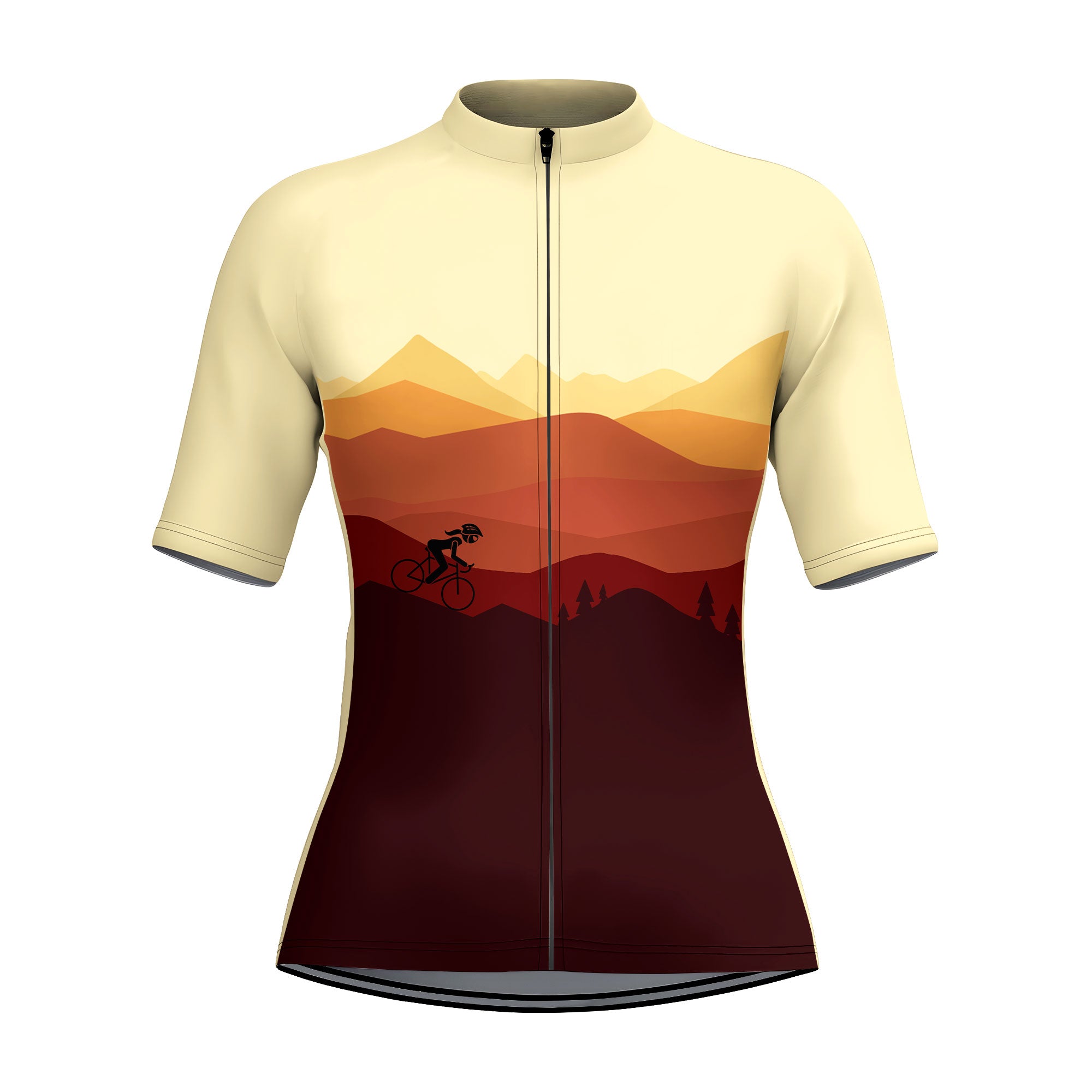 Women's Sunset Cyclist Cycling Jersey